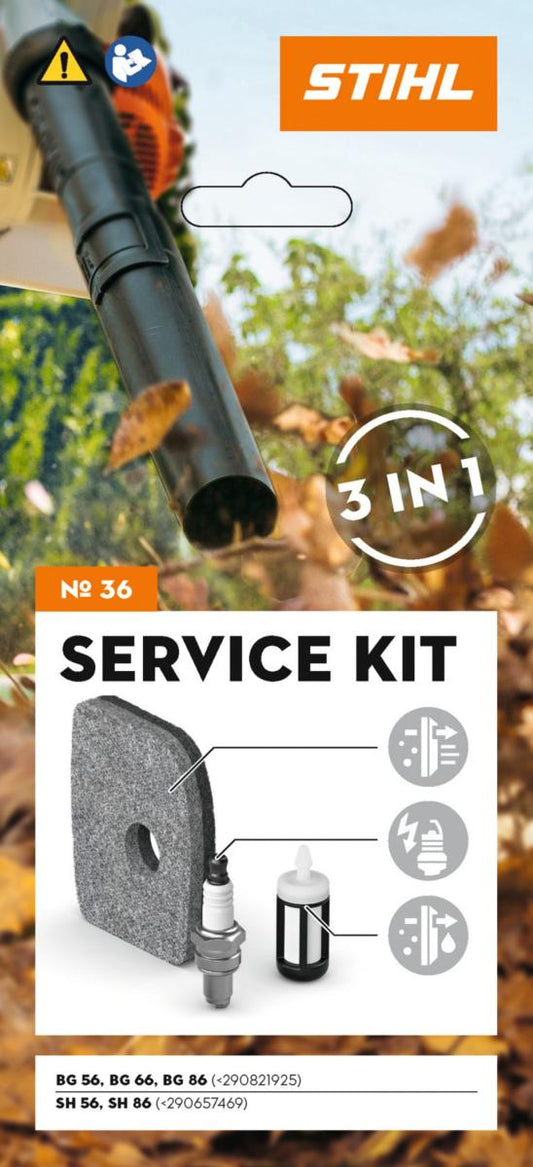 Kit Service 3en1 N°36 STIHL pour BG 56/66/86 et SH56/86