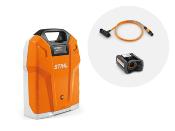 Batterie dorsale Stihl AR 3000 L avec cble de connexion et adaptateur 