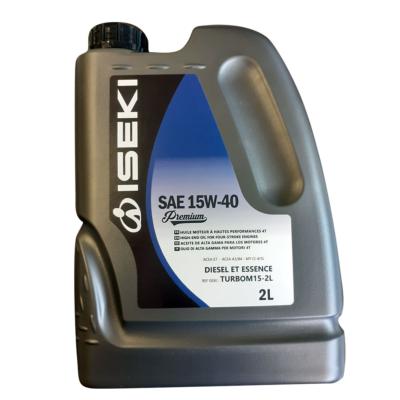 Bidon d'huile moteur diesel & essence 4T SAE 15w40 2 litres Iseki