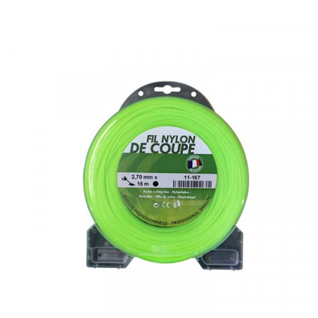 Coque fil nylon de coupe Ø 2,7 mm x 15 mètres (rond)