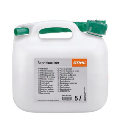 Bidon de carburant standard Stihl 5 litres plastique transparent