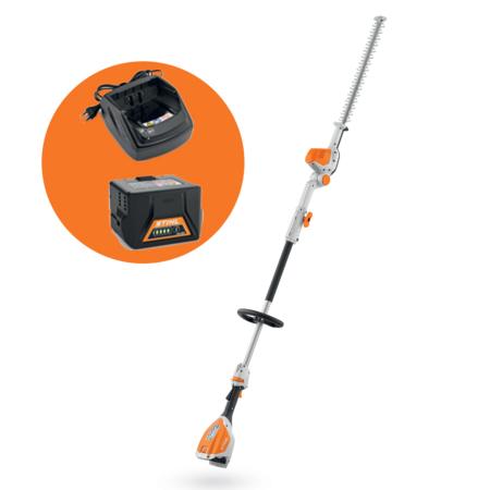 Taille-haies sur perche à batterie STIHL HLA 56 pack (avec batterie et chargeur)